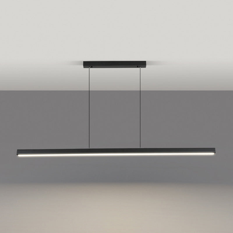Linear Pendant Chandelier Contemporary Metal 1 Light Island Pendant