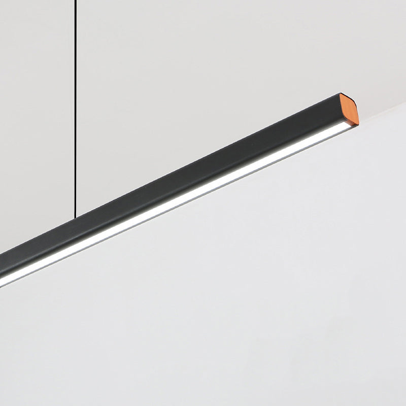 Linear Pendant Chandelier Contemporary Metal 1 Light Island Pendant