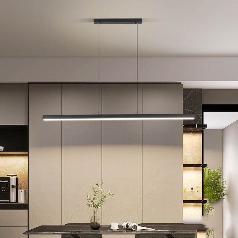 Linear Pendant Chandelier Contemporary Metal 1 Light Island Pendant