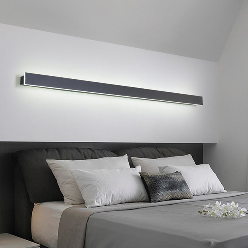 1 Light Linear Wall Lamp Simplicity Metal Wall Mounted Light Fixture