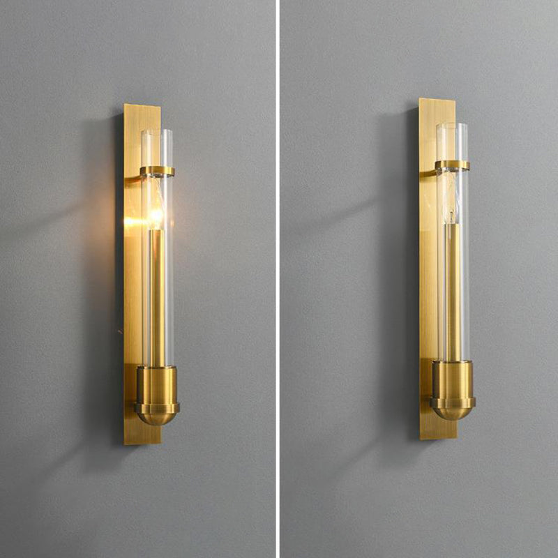 Modern Cylinder Wall Light Sconces Metal 1 Light Wall Mounted Lamp