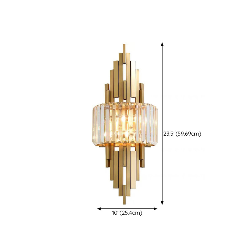 Crystal Geometric Wall Light Sconces Modern Wall Mounted Lamp for Living Room