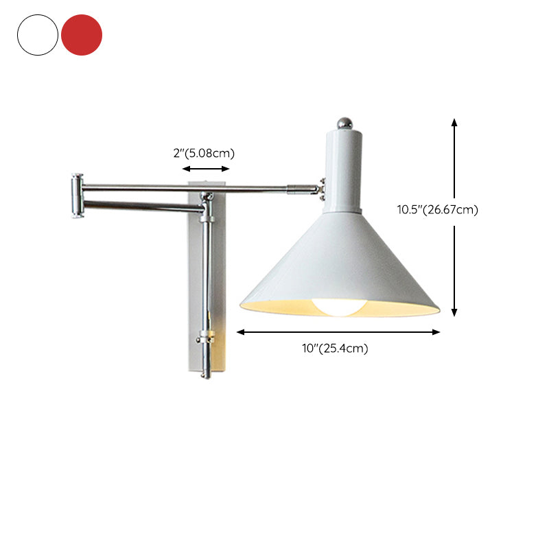 1 Light Cone Wall Mount Light Fixture Modern Metal Wall Mounted Lights