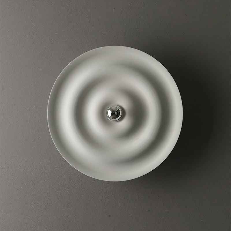 1 Light Circle Wall Mount Light Fixture Modern Metal Wall Mounted Lights