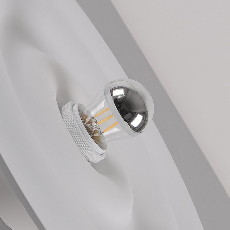 1 Light Circle Wall Mount Light Fixture Modern Metal Wall Mounted Lights