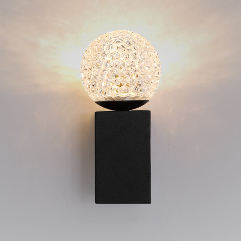 Modern Bath Vanity Lighting Acrylic Black/Golden Wall Light for Bathroom