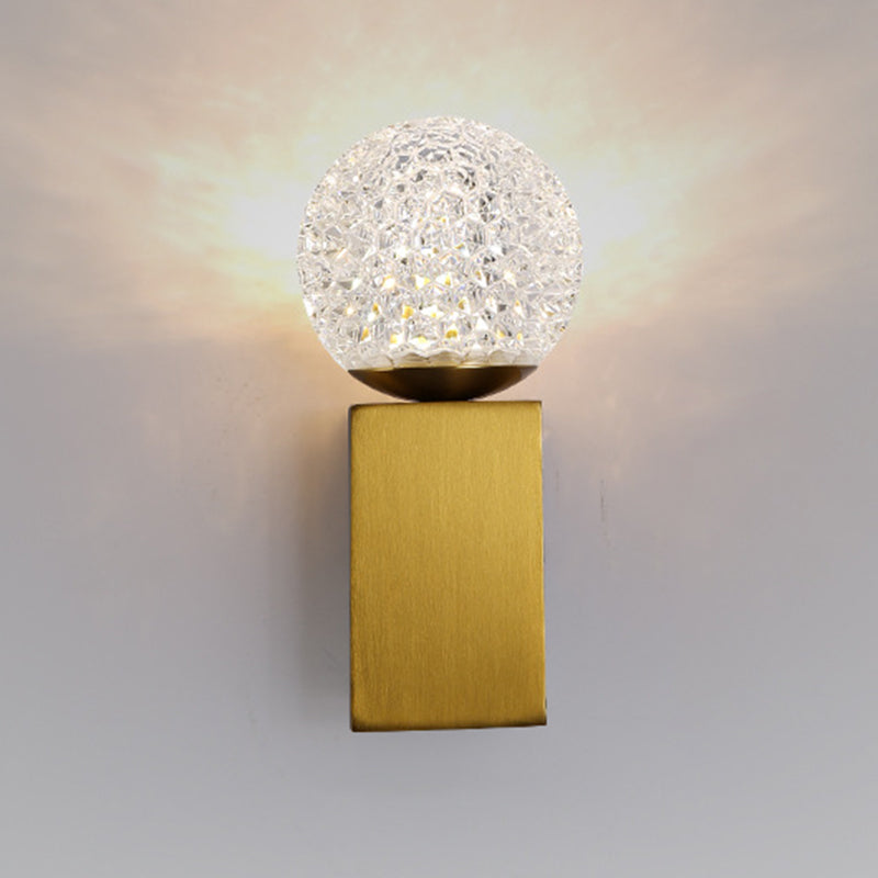 Modern Bath Vanity Lighting Acrylic Black/Golden Wall Light for Bathroom