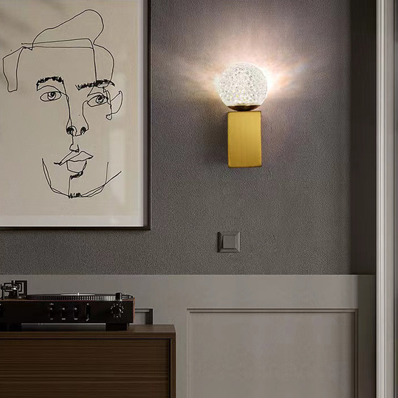 Modern Bath Vanity Lighting Acrylic Black/Golden Wall Light for Bathroom