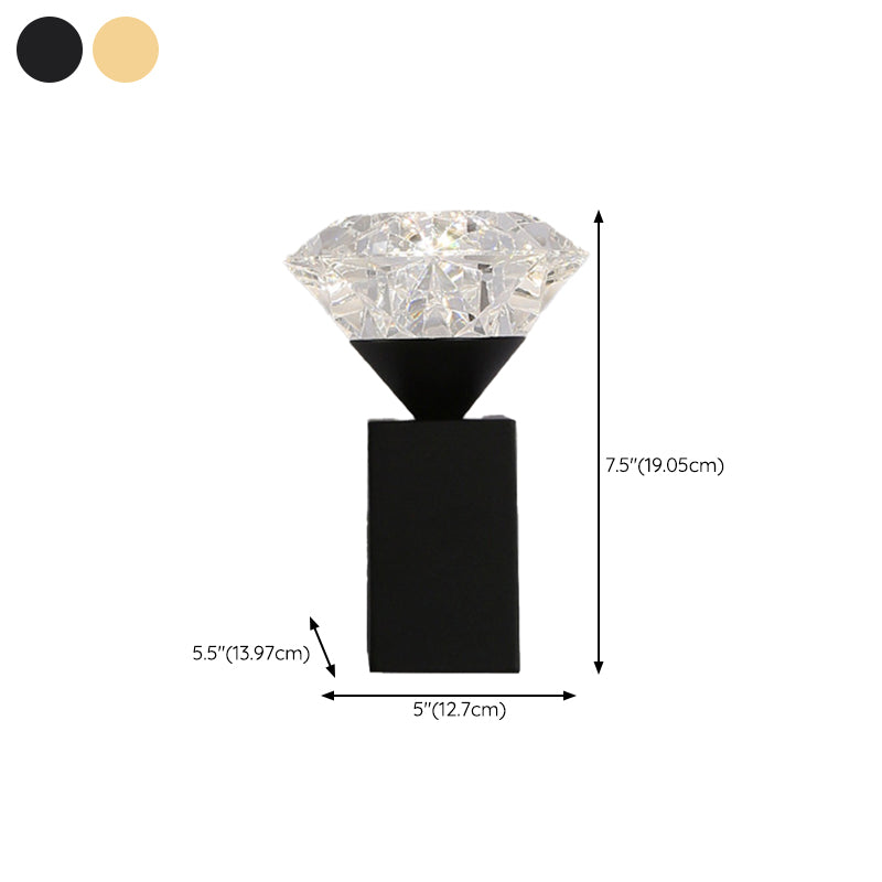 Modern Bath Vanity Lighting Acrylic Black/Golden Wall Light for Bathroom