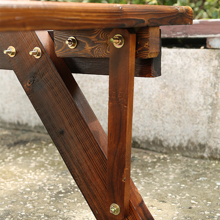 Farmhouse Rectangle Patio Table Water Resistant Picnic Table