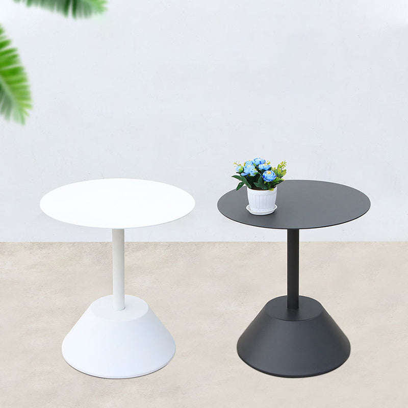 Industrial Metal Patio Table No Distressing Scratch Resistant Bistro Table