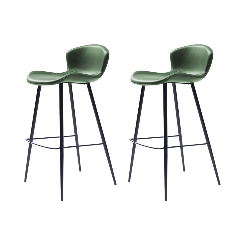 Modern Style Bar Stool Leather Backrest Counter Stool for Home