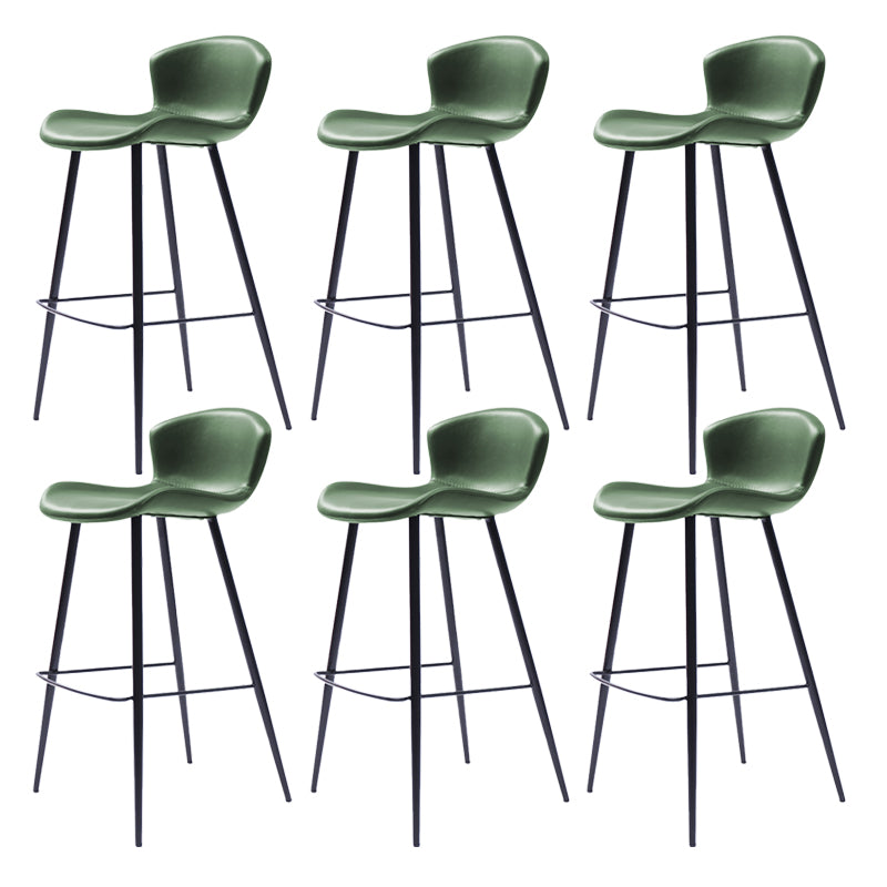 Modern Style Bar Stool Leather Backrest Counter Stool for Home