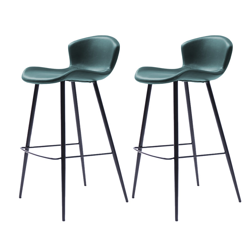 Modern Style Bar Stool Leather Backrest Counter Stool for Home