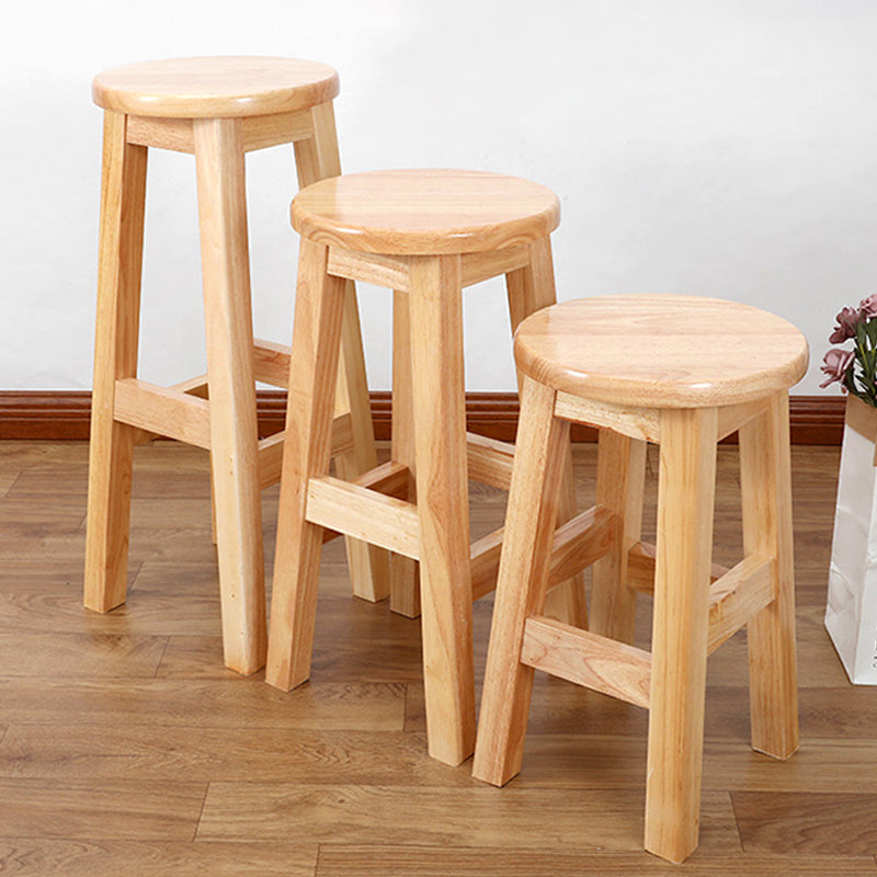 Modern Style Bar Stool Solid Wood Counter Stool for Dining Room