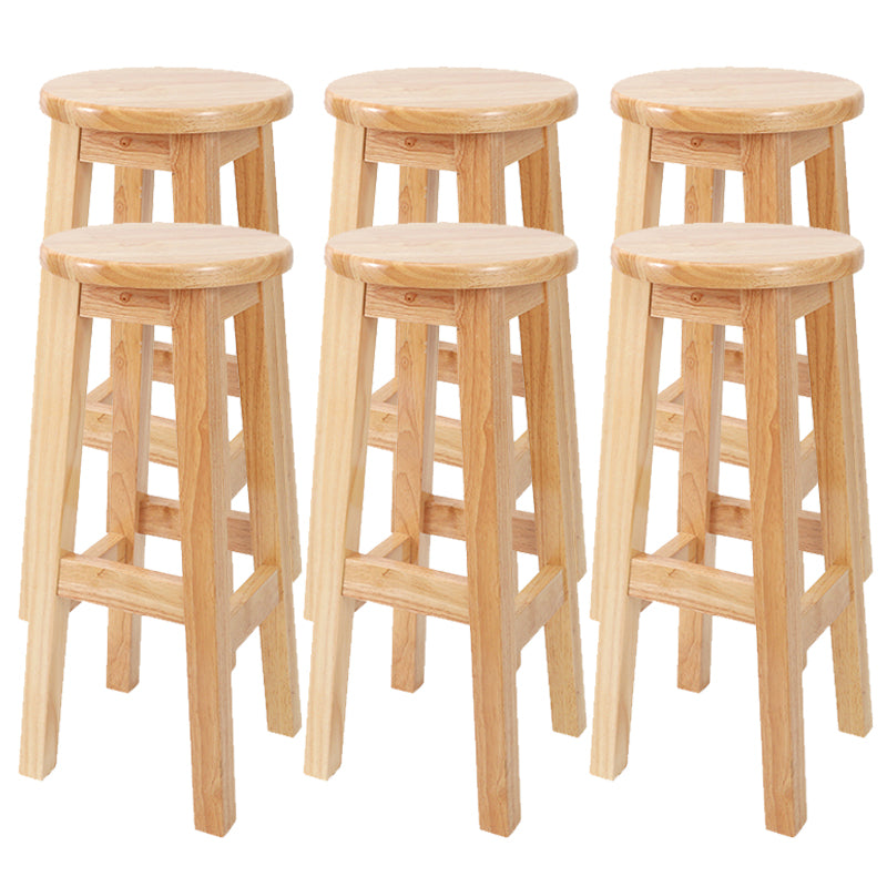 Modern Style Bar Stool Solid Wood Counter Stool for Dining Room