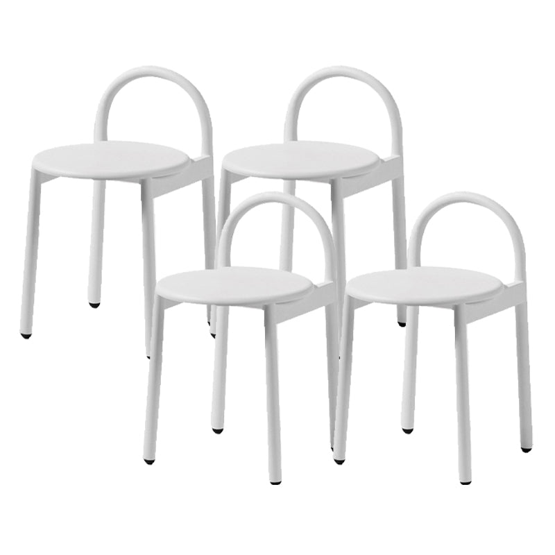 Matte Finish Wood Bar & Counter Chairs Modern Indoor Stools with Metal Frame
