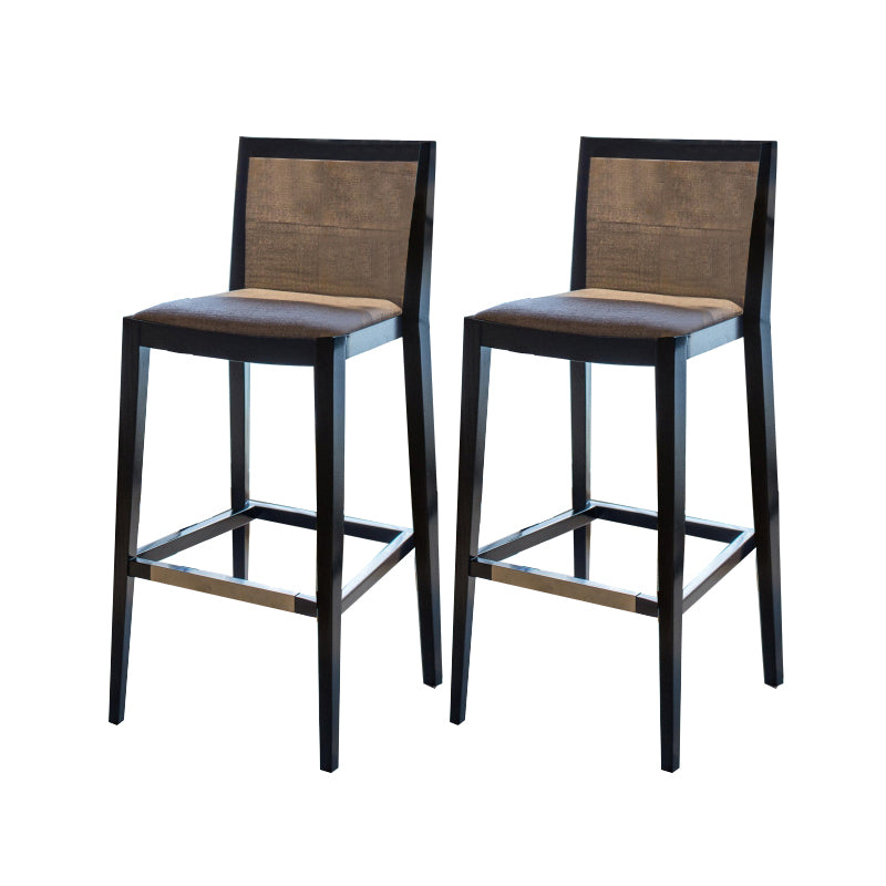 Linen Stools with Ash Wood Frame Industrial Counter & Bar Stools for Home