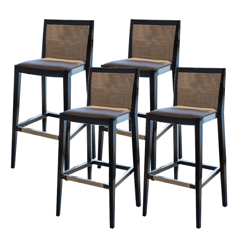Linen Stools with Ash Wood Frame Industrial Counter & Bar Stools for Home