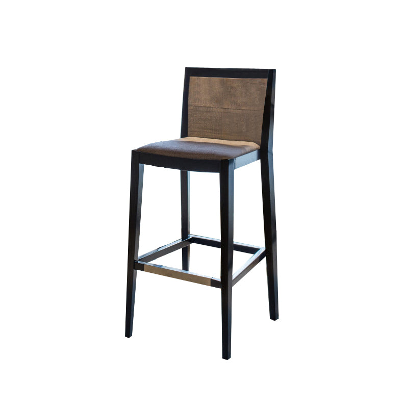 Linen Stools with Ash Wood Frame Industrial Counter & Bar Stools for Home