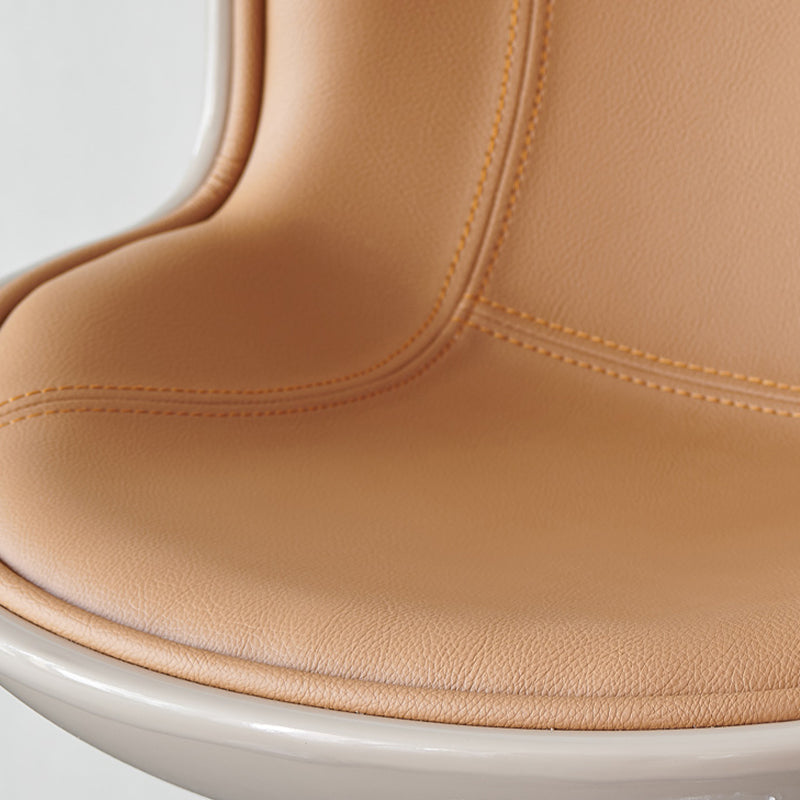 Industrial Bar Stool Leather Adjustable Counter Stool with Swivel