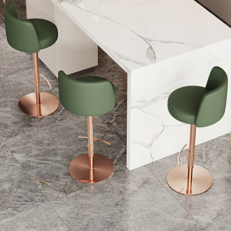 Glam Bar Stool Adjustable Height Counter Stool for Bristol with Swivel