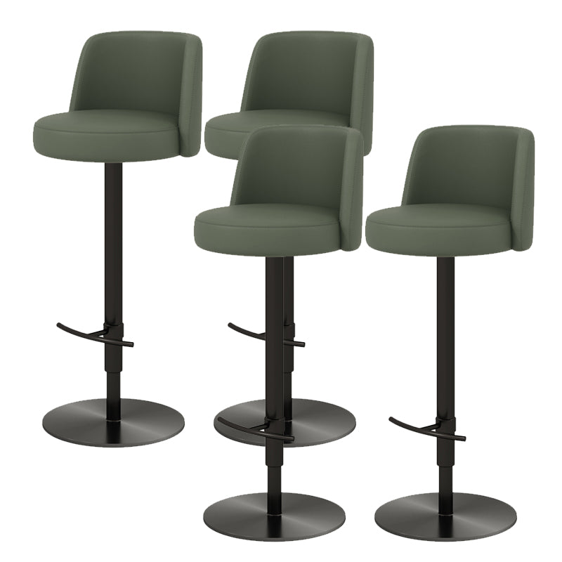 Glam Bar Stool Adjustable Height Counter Stool for Bristol with Swivel