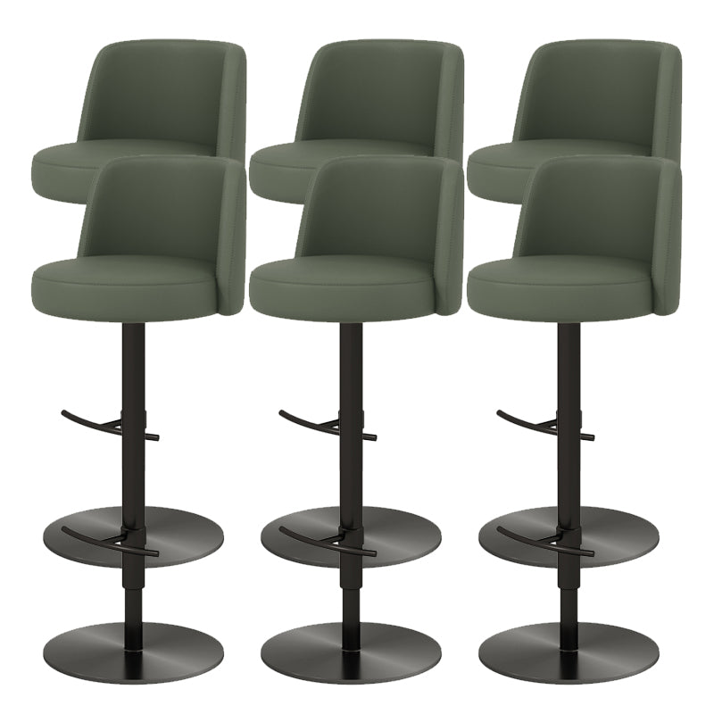 Glam Bar Stool Adjustable Height Counter Stool for Bristol with Swivel