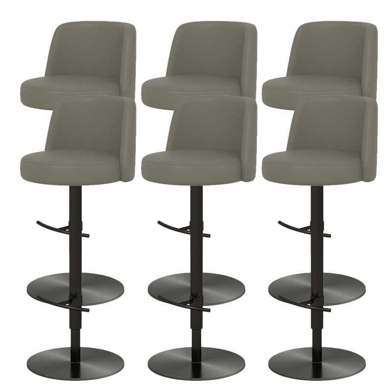 Glam Bar Stool Adjustable Height Counter Stool for Bristol with Swivel