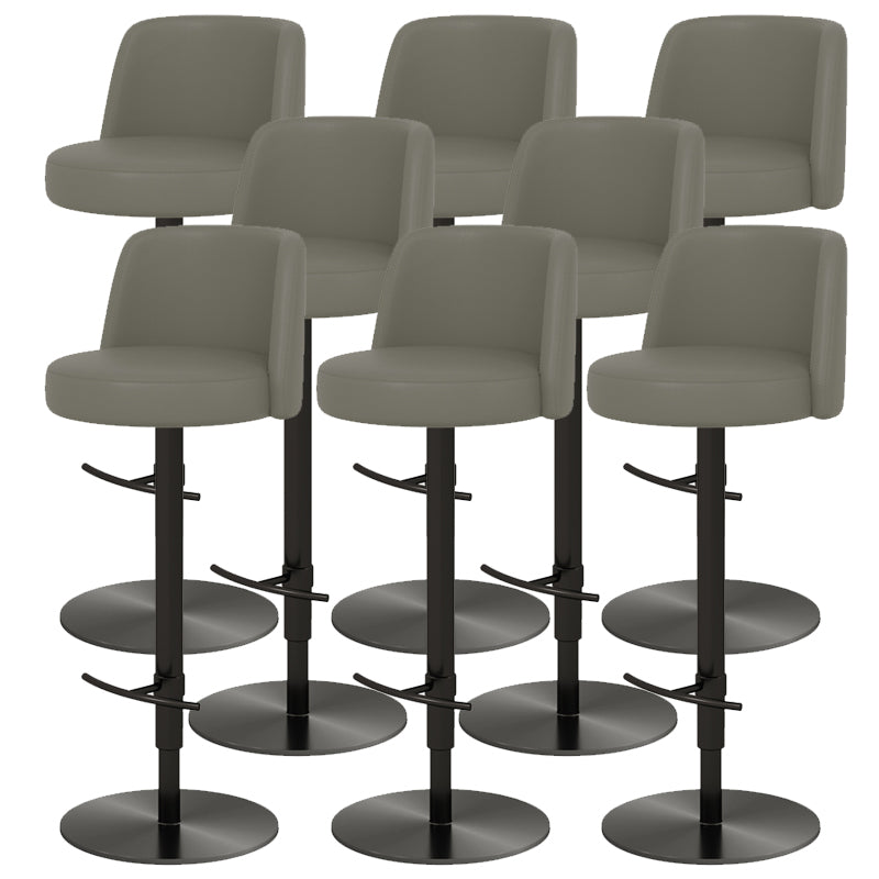 Glam Bar Stool Adjustable Height Counter Stool for Bristol with Swivel