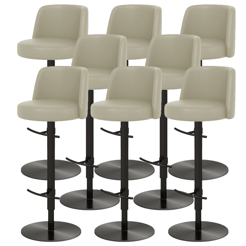 Glam Bar Stool Adjustable Height Counter Stool for Bristol with Swivel