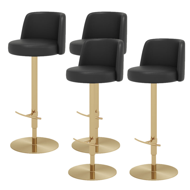 Glam Bar Stool Adjustable Height Counter Stool for Bristol with Swivel