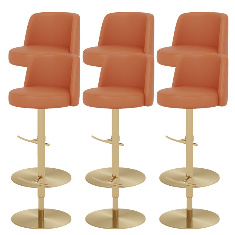 Glam Bar Stool Adjustable Height Counter Stool for Bristol with Swivel