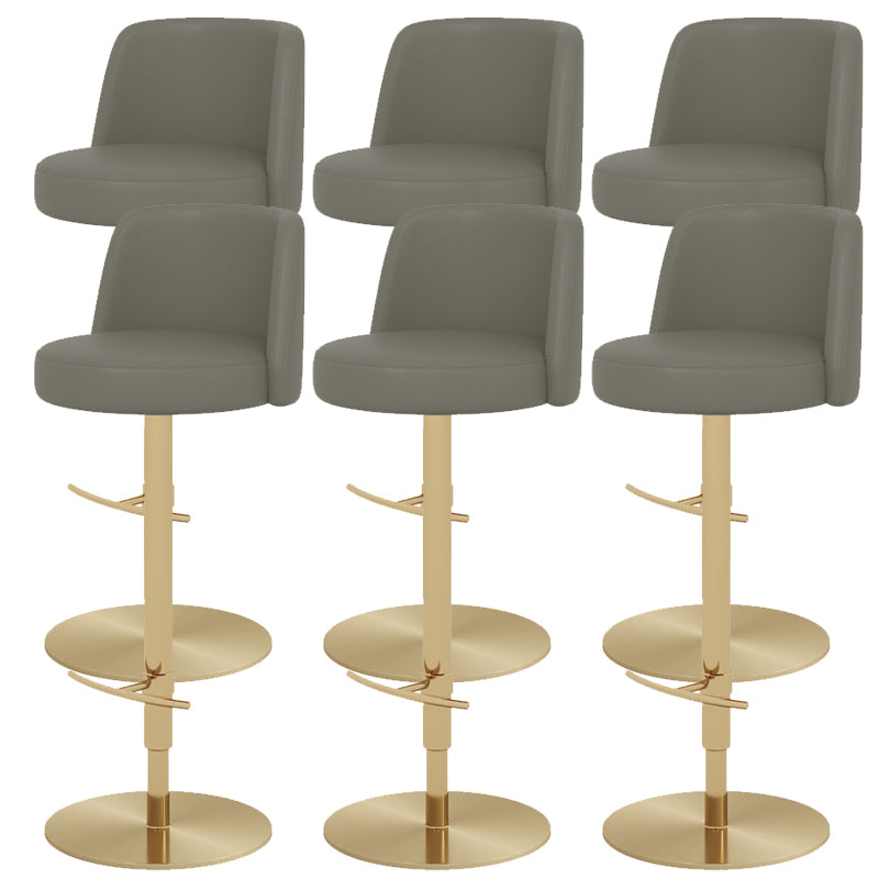 Glam Bar Stool Adjustable Height Counter Stool for Bristol with Swivel