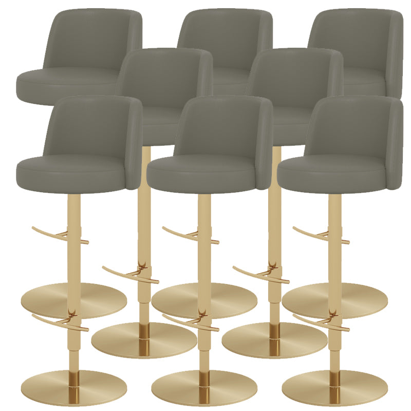 Glam Bar Stool Adjustable Height Counter Stool for Bristol with Swivel