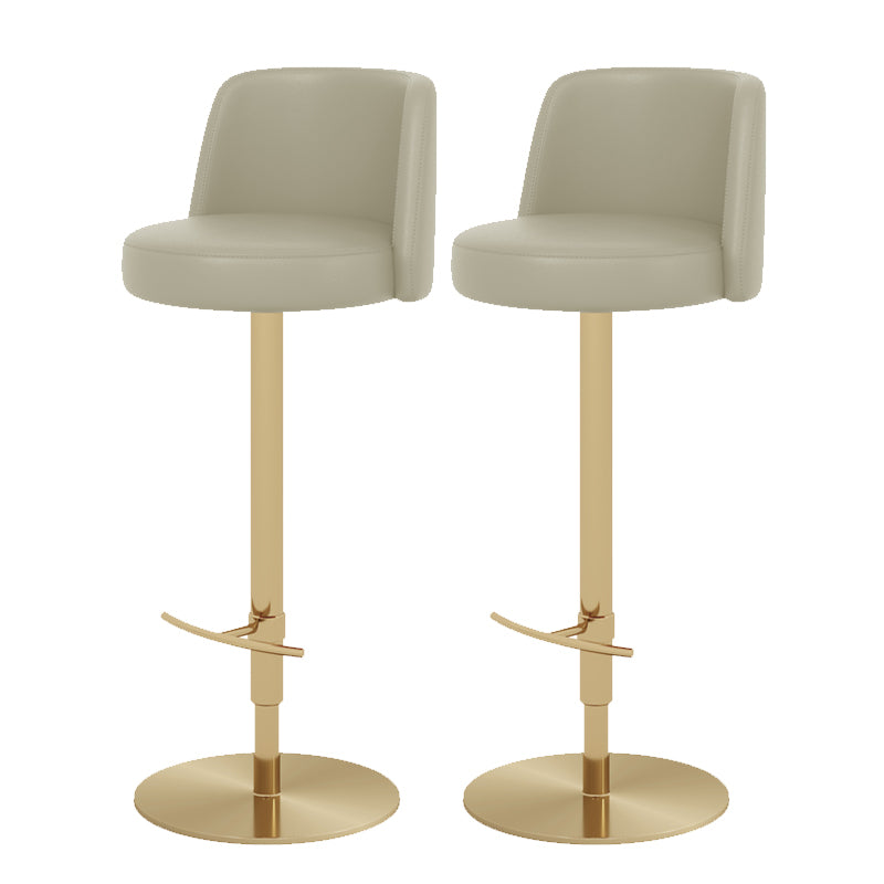 Glam Bar Stool Adjustable Height Counter Stool for Bristol with Swivel