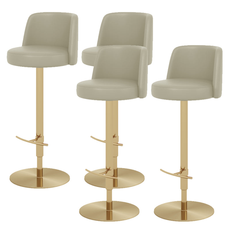 Glam Bar Stool Adjustable Height Counter Stool for Bristol with Swivel