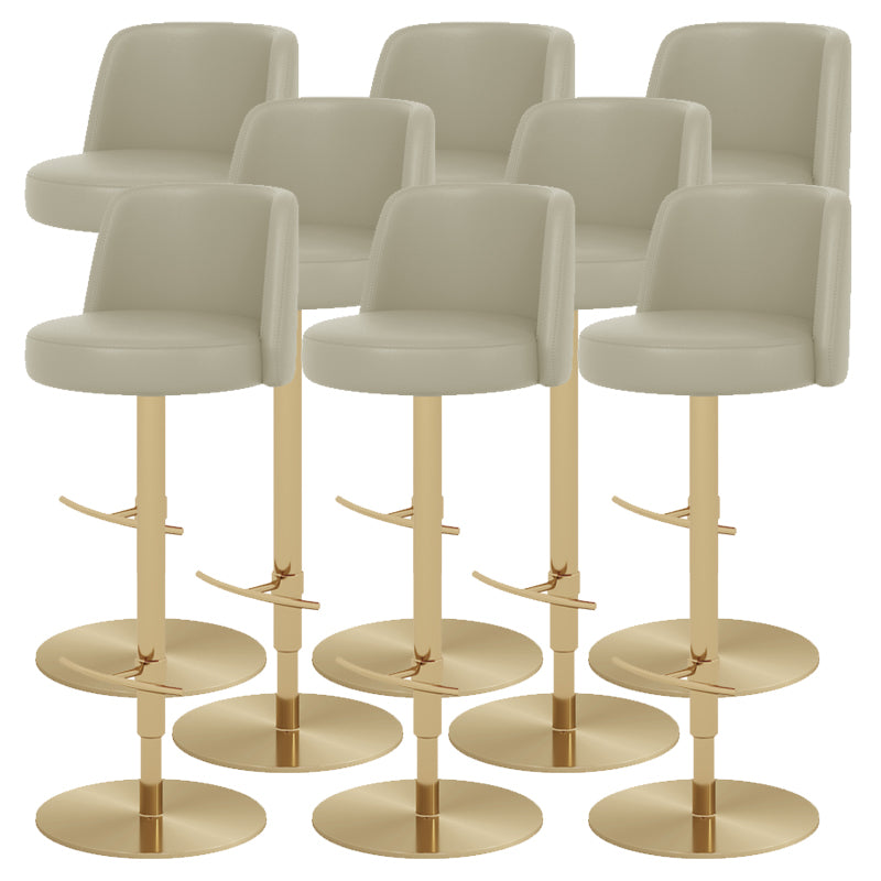 Glam Bar Stool Adjustable Height Counter Stool for Bristol with Swivel