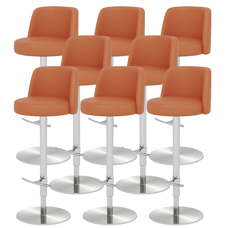 Glam Bar Stool Adjustable Height Counter Stool for Bristol with Swivel