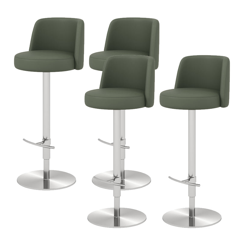 Glam Bar Stool Adjustable Height Counter Stool for Bristol with Swivel