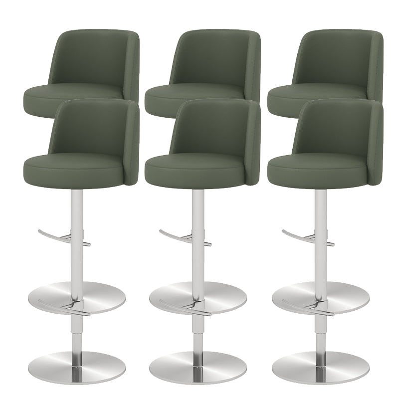 Glam Bar Stool Adjustable Height Counter Stool for Bristol with Swivel