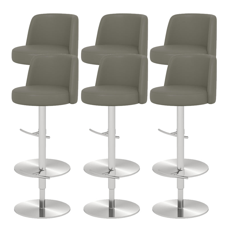 Glam Bar Stool Adjustable Height Counter Stool for Bristol with Swivel