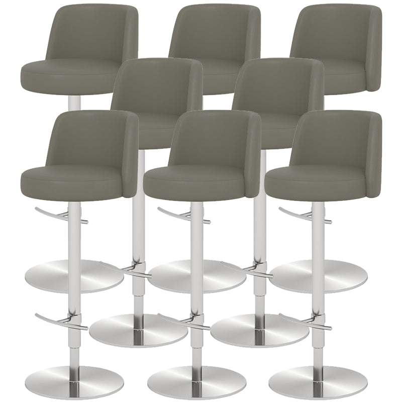 Glam Bar Stool Adjustable Height Counter Stool for Bristol with Swivel