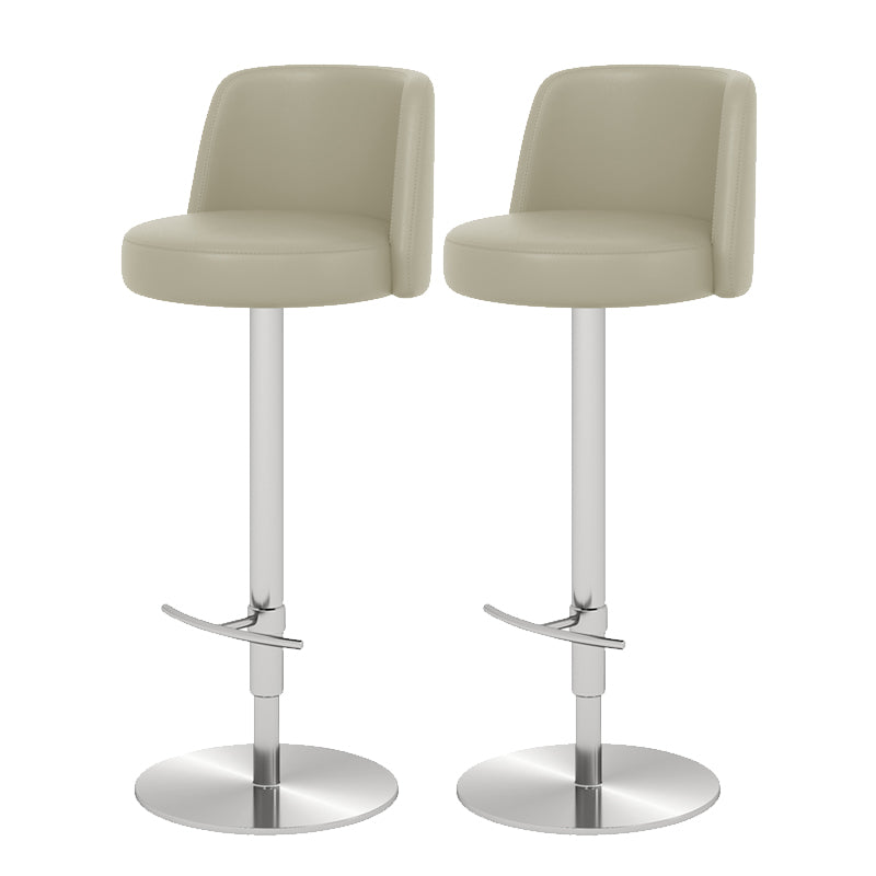 Glam Bar Stool Adjustable Height Counter Stool for Bristol with Swivel