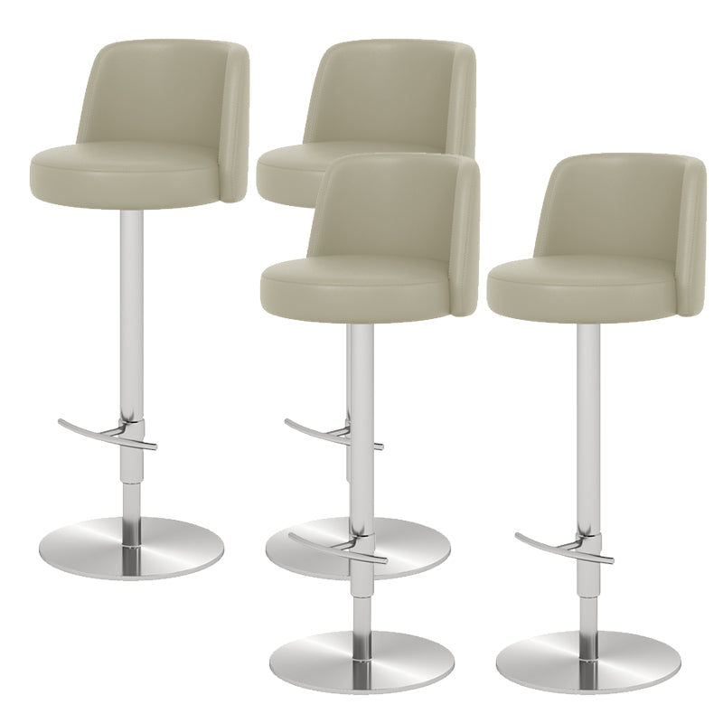 Glam Bar Stool Adjustable Height Counter Stool for Bristol with Swivel