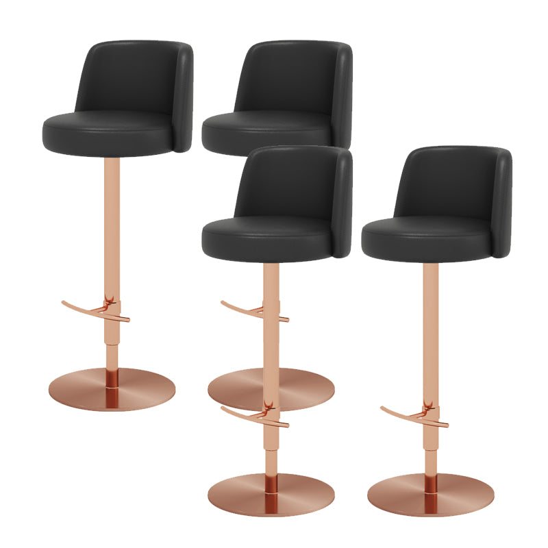 Glam Bar Stool Adjustable Height Counter Stool for Bristol with Swivel