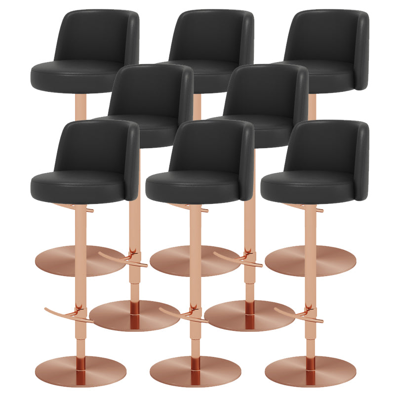 Glam Bar Stool Adjustable Height Counter Stool for Bristol with Swivel