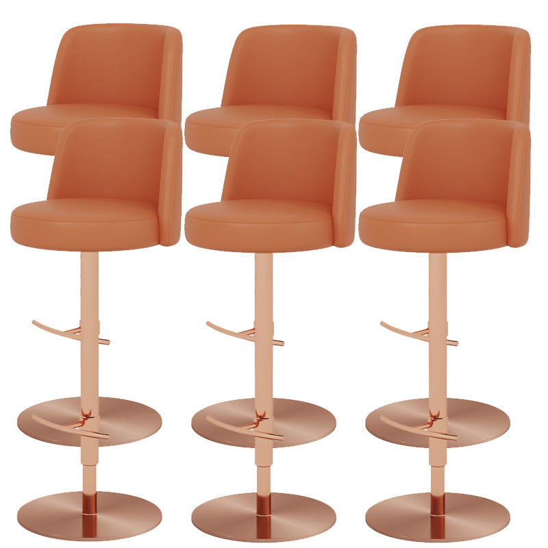 Glam Bar Stool Adjustable Height Counter Stool for Bristol with Swivel