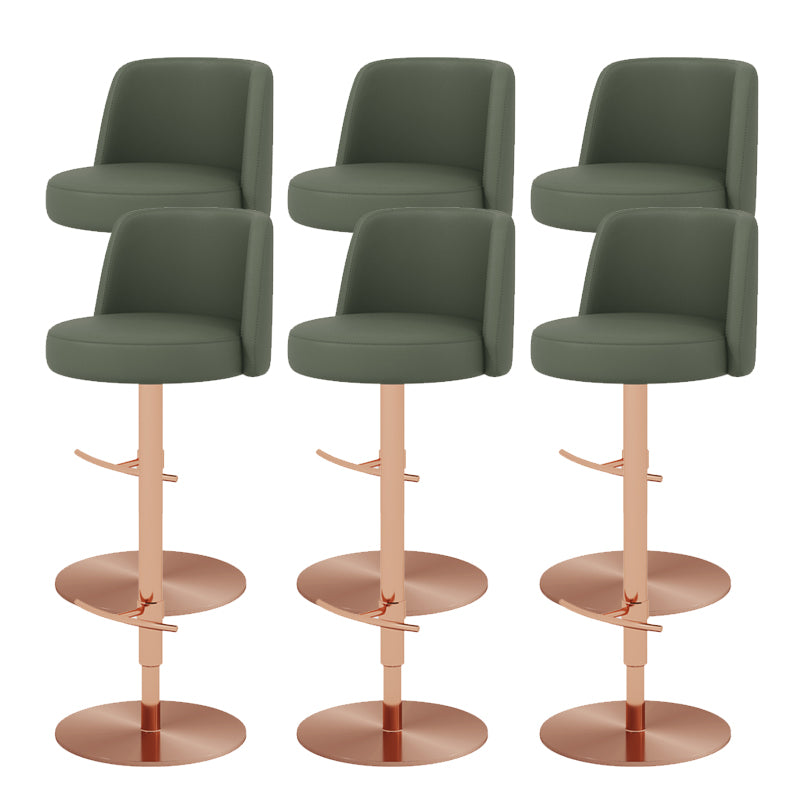 Glam Bar Stool Adjustable Height Counter Stool for Bristol with Swivel