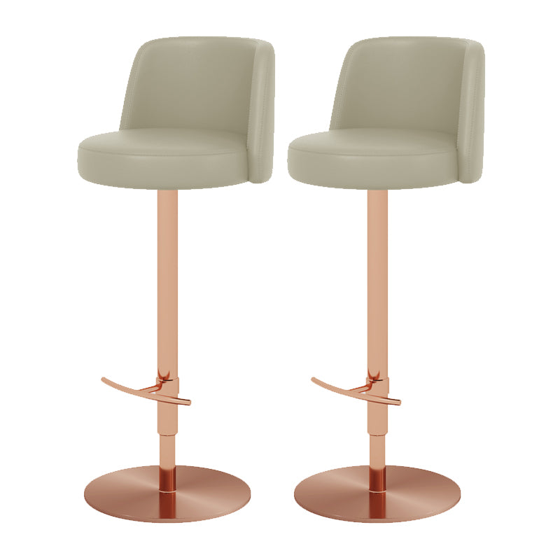 Glam Bar Stool Adjustable Height Counter Stool for Bristol with Swivel